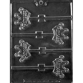 Princess Crown Lollipop Chocolate Mold Candy Soap m38 by Unknown