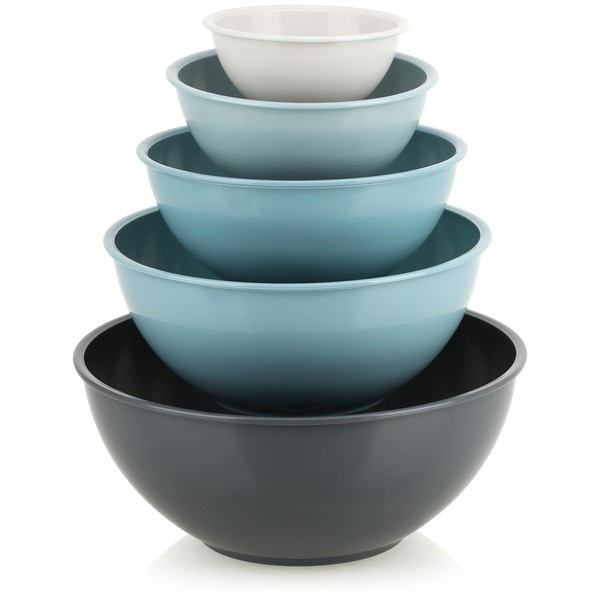 COM-FOUR® 5-Piece Mixing Bowl Set - Baking Bowls Made of