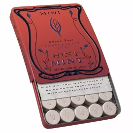 Hint Mint Mini Sugar Free Candy Mints, 0.36-oz Tins, Pomegranate Acai - 24 Pack