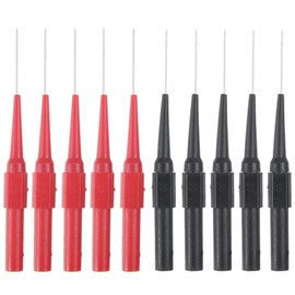10 Pcs Test Back Probe Pin, 0.7mm Wire Piercing Probe Pin, Insulation Non-Destructive Stainless Steel Pin, Multimeter Probes Car Tester For 4mm Banana Socket