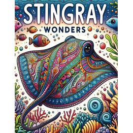 Stingray Wonders: Coloring book of Stingrays for Adults and Kids