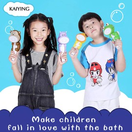 KAIYING Children's Handheld Shower Head,Cartoon Water Flow Spray Shower Head Baby Kids Toddler Bath Play Bathing Toys (O:Showerhead(Dollie)+Hose+Diverter)