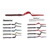 Yum Lures YRBT713 Ribbontail Fishing Bait, Red Shad, 7.5", 12