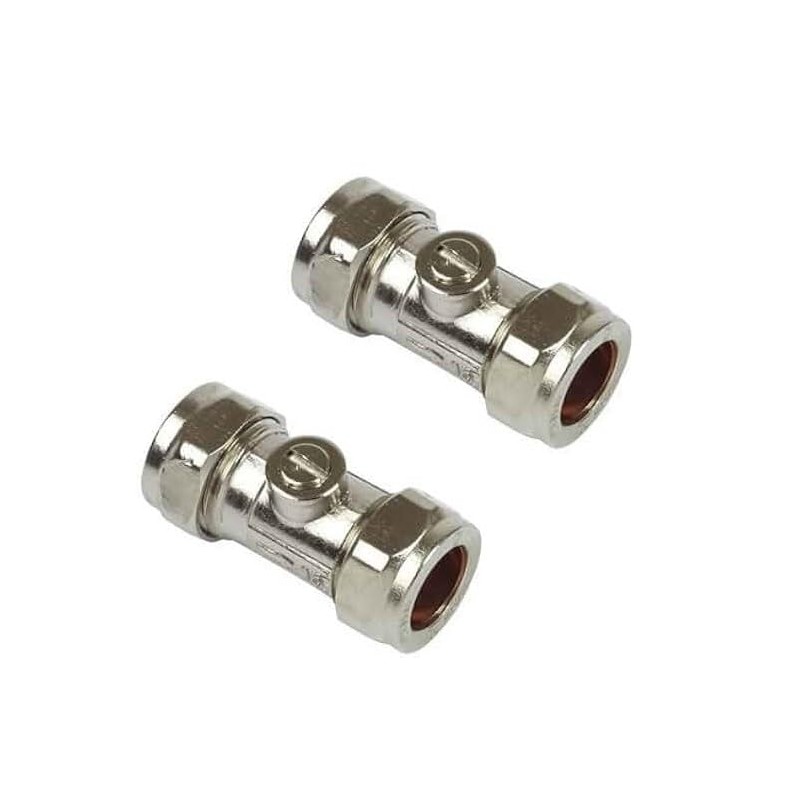 UKDD® 15mm Isolation Ball o fix Valves Straight Suitable HOT