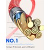IEC Cable, 3 Pin, Goalfish 2.0 m Nylon Braid, Universal