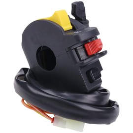 WQSING Left Handlebar Start Stop Headlight Switch Compatible with Suzuki Eiger 400 LT-A400 LT-F400 Kingquad 400 Vinson 500 Ozark 250 Quadsport 250 Quadmaster 500 Quadrunner 500 37400-27H00 37400-09F02