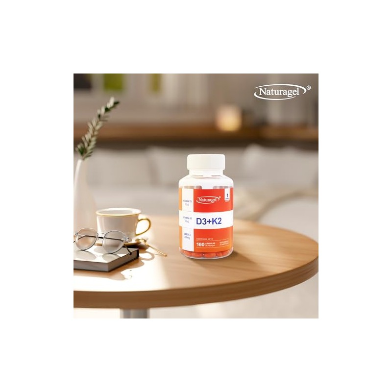 D3+K2 | Naturagel Vitaminas D3 + K2 con Omega 3