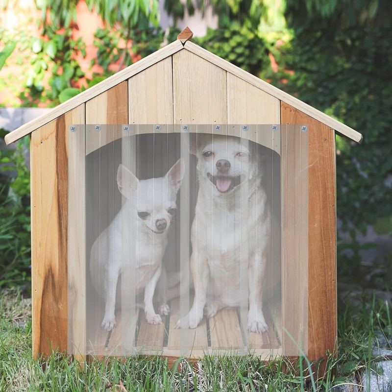 Plastic Door Strips, 8' x 7" Vinyl Replacement Dog House
