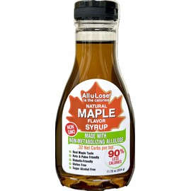 BetterTaste Natural Maple Flavored Allulose Syrup, 11.75-Ounce Bottle, Zero Calorie Sugar Substitute, Non GMO, Non-Erythritol, Gluten Free & Vegan Liquid Sweetener
