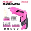 DOWELL Power Electric Cordless Screwdriver Set Rechargeable 3.6V Power Screwdriver