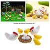 VGOL 30 Mini Figures Animals Chicken Miniature Garden Ornaments Miniatures
