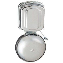 Morris Products Home Door Bell – 4 Inch DoorBell, 2.2 Amps, 35 Watts – Satin Aluminum Finish – Snap-On Cover – Maintenance Free – 1 Count