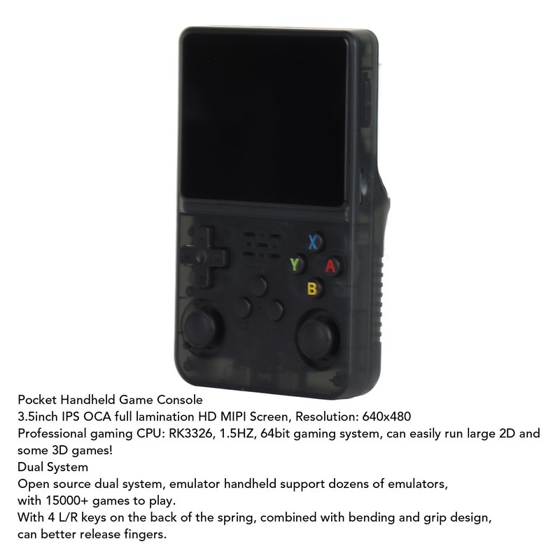 Handheld Retro Game Console for Linux 3.5inch IPS 640x480 Screen