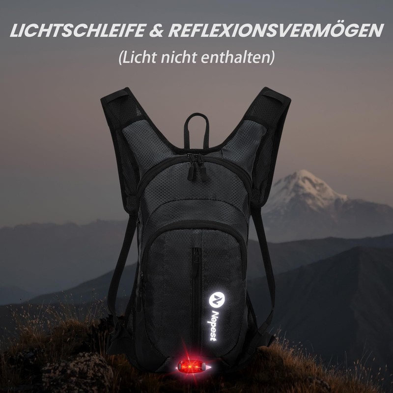 Nepest Hydration Backpack 8L - Bicycle Backpack & Ski Backpack