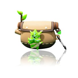 Viwind Cute Case Cover Compatible with AirPods Pro 1st/2nd with Luminous Pendant&Carabiner,Funny Unique 3D Soft Silicone Shockproof Protective Skin Case Cover for Airpod Pro 1 2 Case-Korok Yahaha