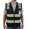 Neopelta Reflective Safety Vest Black Mesh, High Visibility Vest with