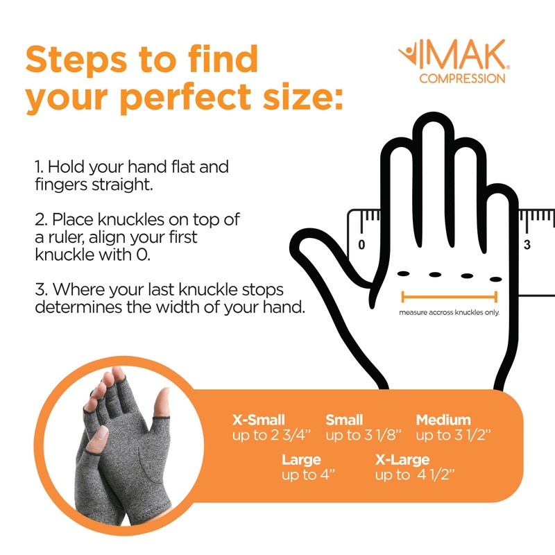 IMAK Compression Arthritis Gloves - Compression Gloves for Arthritis &