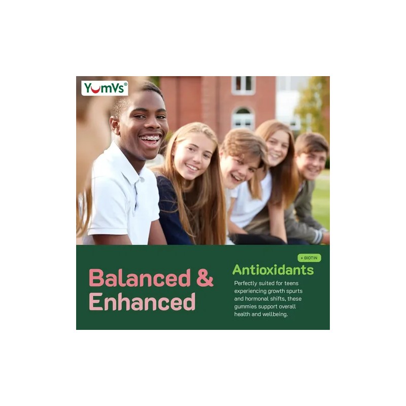 Yum-v's Multivitamínico Teens Con Biotina Y Antioxidantes 60