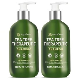 Roycederm Champú Antifúngico De Árbol De Té Champú Para La Foliculitis, Cuero Cabelludo Seco, Caspa Y Picazón - Champú Clarificante Medicado Con...   