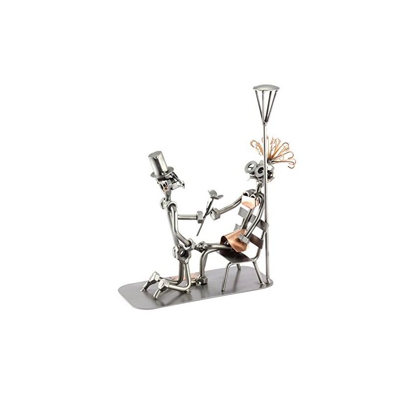 Steelman24 I Nuts and bolts sculpture Marriage Proposal I Handmade