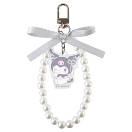 Tees Factory Sanrio Ribbon Pearl Keychain Ballet Core/Kuromi