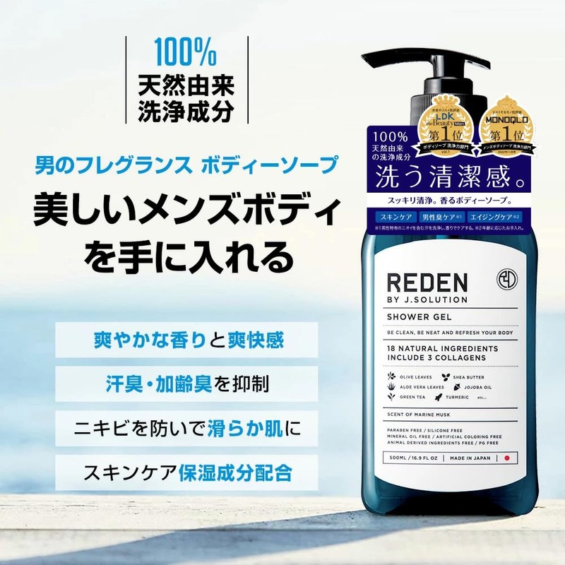 Reden Body Soap 16.9 fl oz (500 ml)