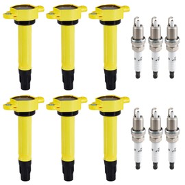 Ignition Coil Pack UF502 Set of 6 Compatible with Dodge Charger Magnum Nitro Challenger Avenger Chrysler 300 Town & Country Sebring Pacifica,Replace UF502 04606869AB