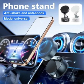 Unbranded 360 Vacuum Strong Magnetic Phone Holder Suction Cup Car Stand Foldable Car Mount