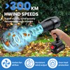 Electric-Cordless-Leaf-Blower - 420000RPM Handheld Leaf Blower - 48V*2Pcs Batteries and