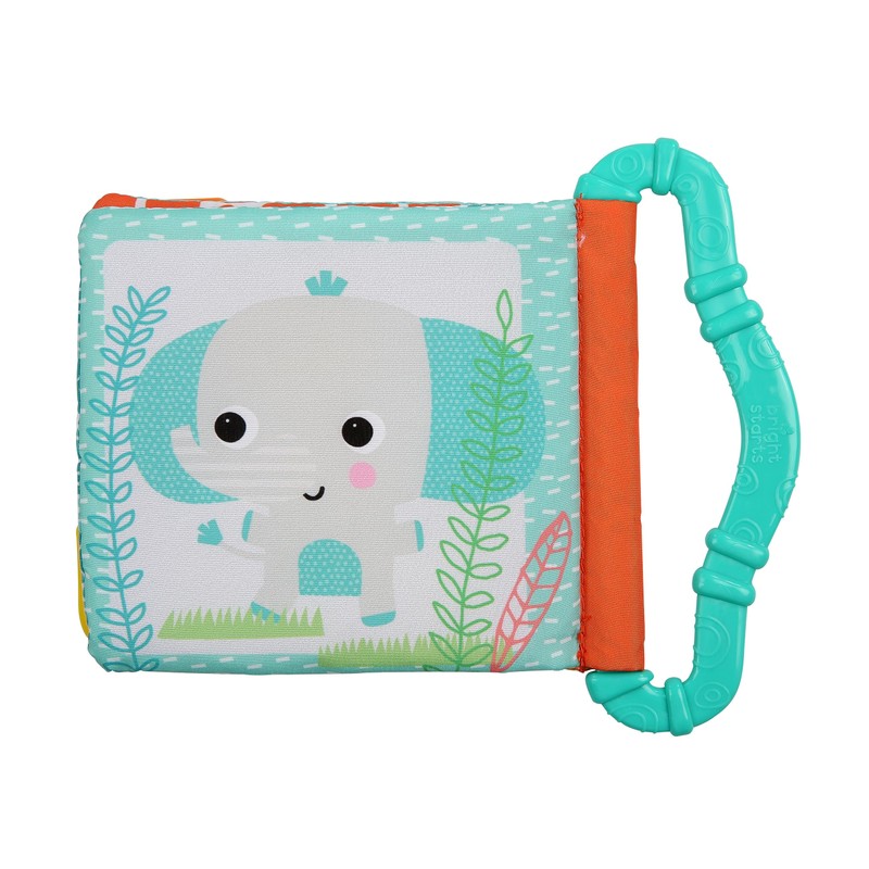 Bright Starts crinkle effect fabric picture book with teething corners