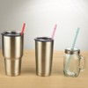 Dakoufish 8 Inch Reusable Plastic Short Straws for 16oz 20oz