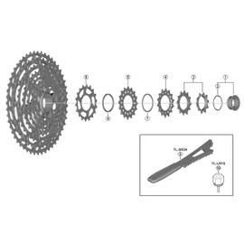 Shimano Repair Parts Spacer A CS-M7100 Y0GY00300