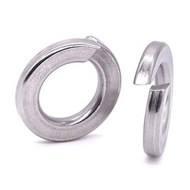 M8 Split Lock Washer Spring Lock Washer (8.1-8.68mm ID), 304 Stainless Steel 18-8, Bright Finish, Pack of 100