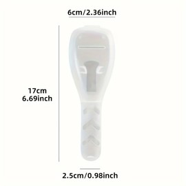 1Pc Transparent Plastic Portable Travel Razor Cover Case, Shaver Holder Protector Organizer for Men's Manual Razors and Electric Shaver Accessories