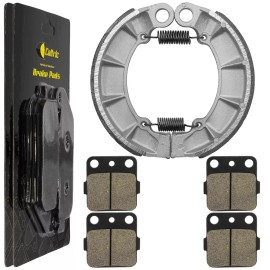Caltric for Honda TRX500F Fourtrax Foreman Es 2012 2013 Front Rear Brake Pads Shoes