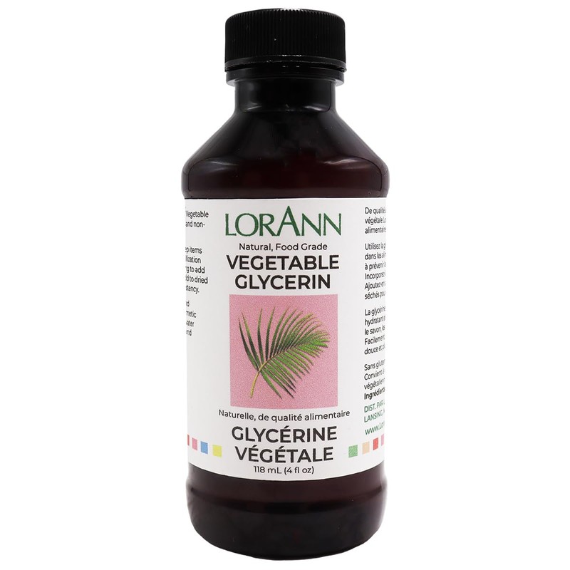 LorAnn Vegetable Glycerine, Natural 4 ounce bottle