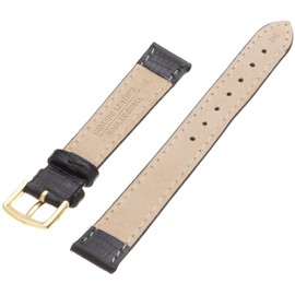 Hadley-Roma Women's 14mm Watch Strap, Color:Black (Model: LSL716LA 140)