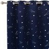 LORDTEX Dinosaur and Star Foil Print Blackout Curtains for Kids