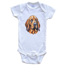 Really Awesome Shirts Sister is a Bloodhound Funny Dog Breed Baby Bodysuit Bundle (3 Piece Set), 3-6 Months White