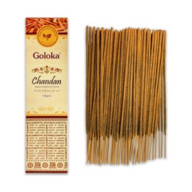 Chandan Incense Sticks - 1 Pack of 100g (70-90 Sticks) - Aromatherapy - Meditation - Yoga - Packaging Eco-Friendly