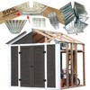EZBUILDER 50 Structurally Stronger Truss Design Shed Builds 6in -