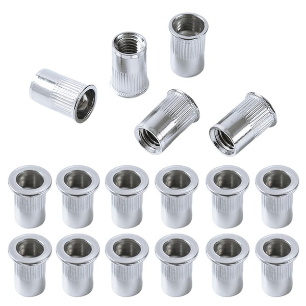 QANCEN Pack of 20 Rivet Nuts, M6, Stainless Steel Sleeve