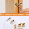 10mm Hidden Brass Barrel Hinges 180 Degree Opening Angle Cabinet