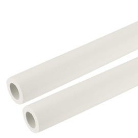 sourcing map 2pcs 0.3 Meter/1ft Pipe Insulation Tube 18mm ID 1 3/16"(30mm) OD Foam Tubing for Handle Grip Support, White