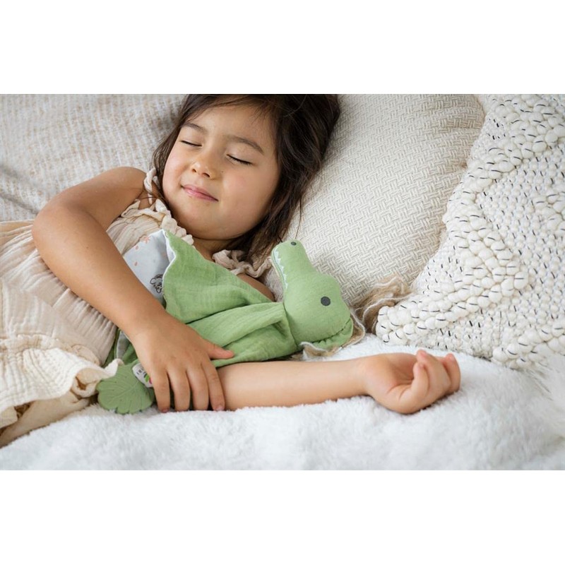 Tikiri 8598304 Natural Rubber Crocodile Comforter for Babies and Children