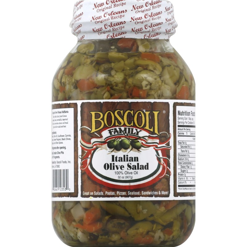 Boscoli Olive Salad 32 Oz (Pack of 6)
