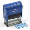 Photographs DO NOT Bend Self Inking Rubber Stamp (Blue Ink)