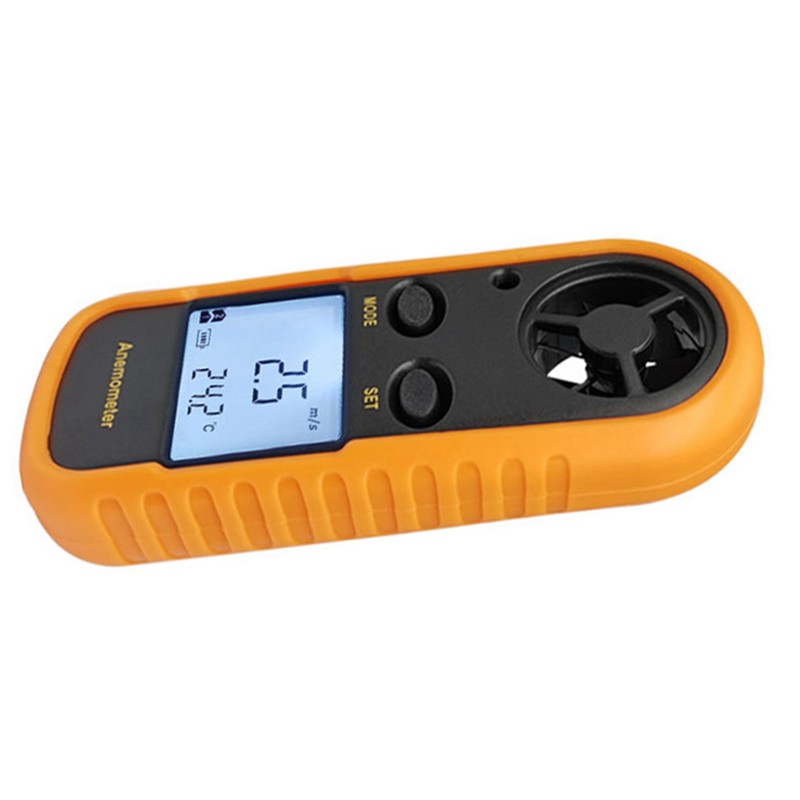 Digital Anemometer Backlit Quick Response Mini Portable Wind Speed Meter