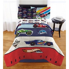 Franco Kids Hot Wheels Twin Size Comforter, Super Soft Reversible