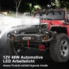 HOSPAOP LED Work Light 12 V LED Spotlight 48 W